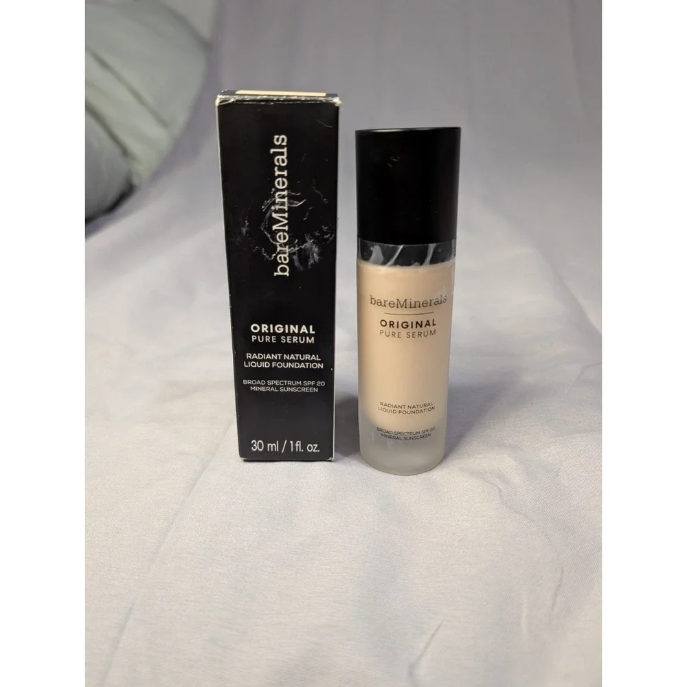 BareMinerals Original Pure Serum Liquid Foundation SPF 20 Fair Cool 1 Exp. 1/26